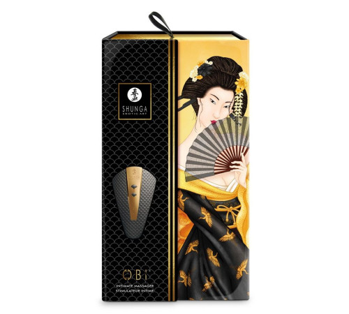 Черный клиторальный вибростимулятор OBI