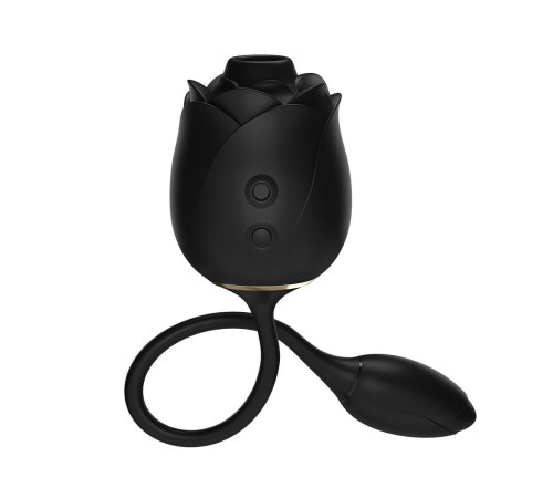 Черный клиторальный стимулятор Dark Blushing Rose