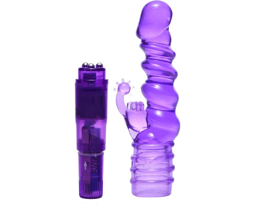 Заказать Фиолетовая виброракета с насадкой-кроликом Ribbed Rabbit Vibrator - 21,6 см. Заказать Фиолетовая виброракета с насадкой-кроликом Ribbed Rabbit Vibrator - 21,6 см.