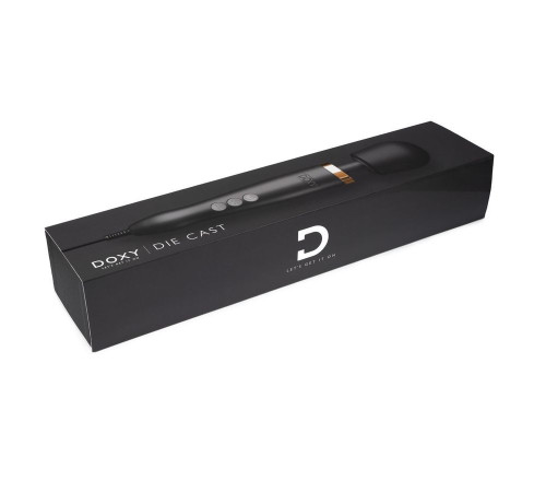 Черно-золотистый проводной жезловый вибратор Doxy Die Cast - 37 см. Черно-золотистый проводной жезловый вибратор Doxy Die Cast - 37 см.