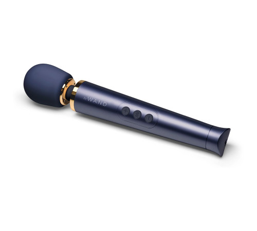 Cиний вибратор Le Wand Petite Rechargeable Vibrating Massager - 25 см.