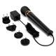 Заказать Черный проводной вибратор Le Wand Petite Vibrating Massager - 25 см.