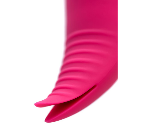 Ярко-розовый многофункциональный стимулятор клитора Blossy