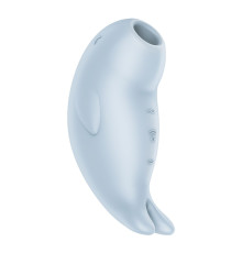 Нежно-голубой вакуумный стимулятор клитора Seal You Soon
