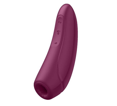 Бордовый вакуум-волновой стимулятор Satisfyer Curvy 1+