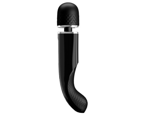 Заказать Черный мощный жезловый вибратор с изогнутой ручкой Charming Massager - 24 см. Заказать Черный мощный жезловый вибратор с изогнутой ручкой Charming Massager - 24 см.