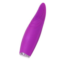 Фиолетовый клиторальный стимулятор с ресничками JOS ALICIA - 15,5 см.