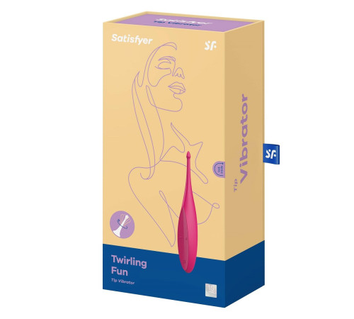 Ярко-розовый вибромассажёр для точечной стимуляции Twirling Fun
