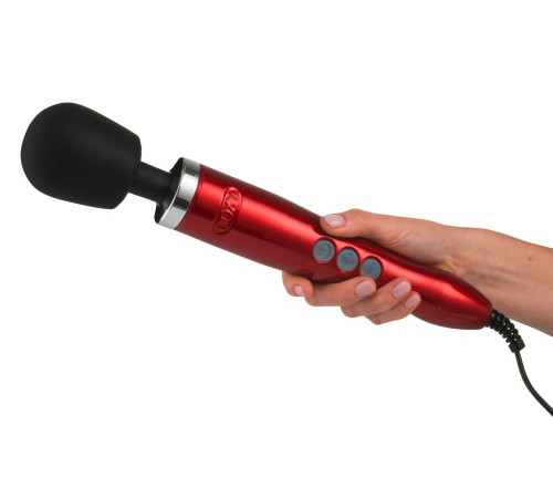 Красный жезловый вибратор Doxy Die Cast Wand Massager