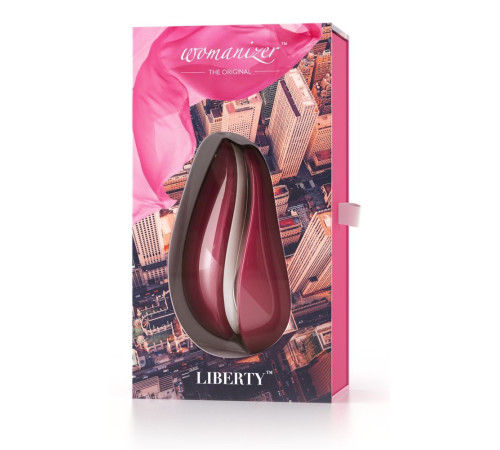Красный бесконтактный клиторальный стимулятор Womanizer Liberty