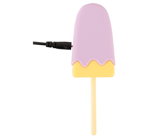 Сиреневый мини-вибратор в форме пломбира Vibrating Popsicle