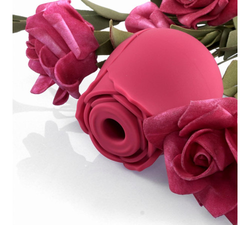 Красный вакуумный стимулятор Rose