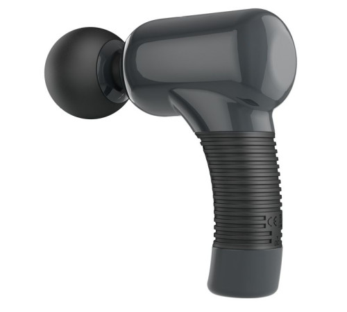 Темно-серый клиторальный вибромассажер Magic Gun - 19,9 см.