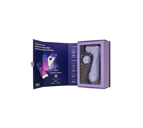 Сиреневый вакуумный стимулятор клитора Satisfyer Pro 2 Generation 3 с управлением через приложение