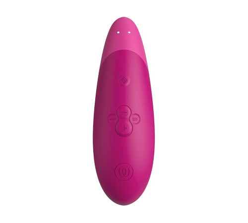 Розовый бесконтактный клиторальный стимулятор Womanizer Enhance с вибрацией