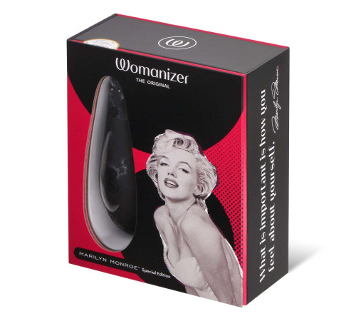 Черный бесконтактный клиторальный стимулятор Womanizer Marilyn Monroe Special Edition Черный бесконтактный клиторальный стимулятор Womanizer Marilyn Monroe Special Edition