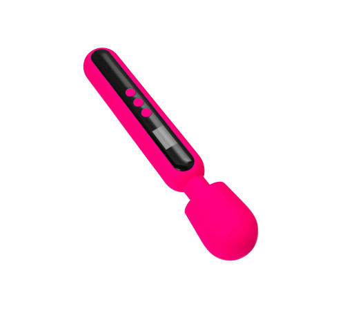 Ярко-розовый wand-вибратор Mashr - 23,5 см.