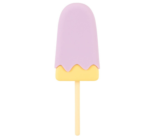 Сиреневый мини-вибратор в форме пломбира Vibrating Popsicle