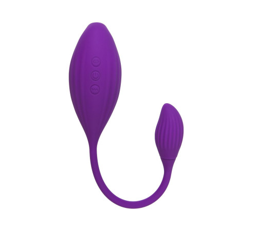 Фиолетовый вакуумный стимулятор клитора Ginny с виброяйцом