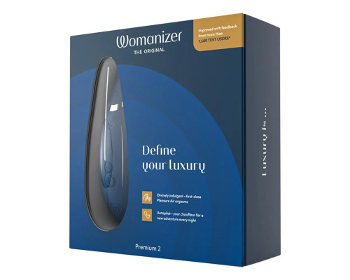Заказать Синий клиторальный стимулятор Womanizer Premium 2 Заказать Синий клиторальный стимулятор Womanizer Premium 2