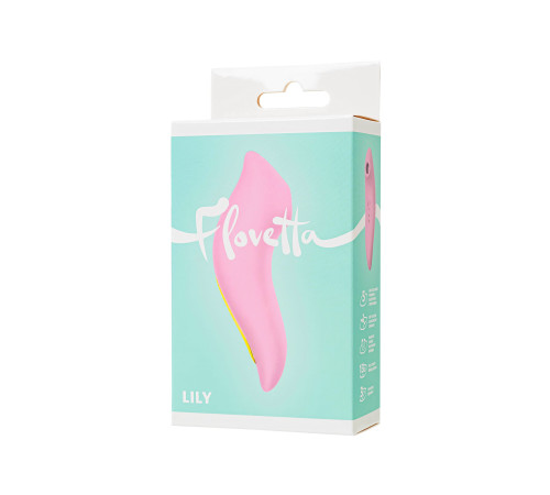 Розовый вакуумный стимулятор Lily