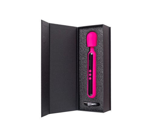 Ярко-розовый wand-вибратор Mashr - 23,5 см.