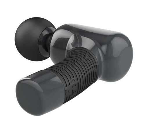 Темно-серый клиторальный вибромассажер Magic Gun - 19,9 см.