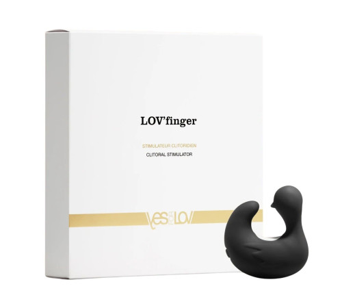 Вибростимулятор-уточка LOV’finger с возбуждающим гелем