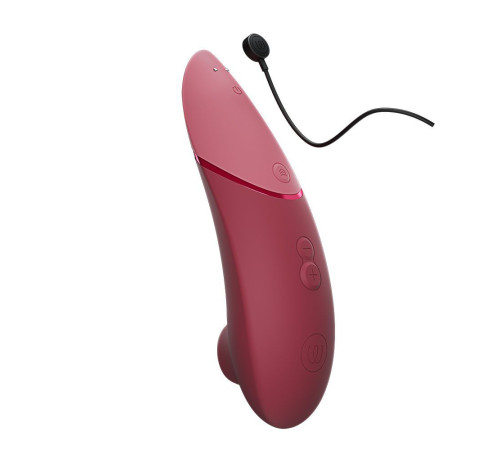 Бордовый бесконтактный клиторальный стимулятор Womanizer Next