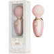 Нежно-розовый мини-вибратор с функцией нагрева Ava