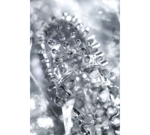 Прозрачная рельефная насадка на палец Arbo - 8 см.