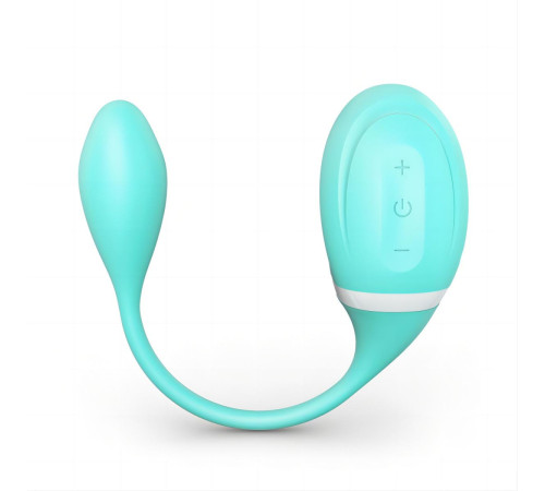 Мятный вакуумный вибростимулятор Tadpole Vibrating Dual Stimulation с виброхвостиком