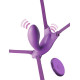 Заказать Фиолетовый пояс с вибровкладкой Ultimate G-Spot Butterfly Strap-On