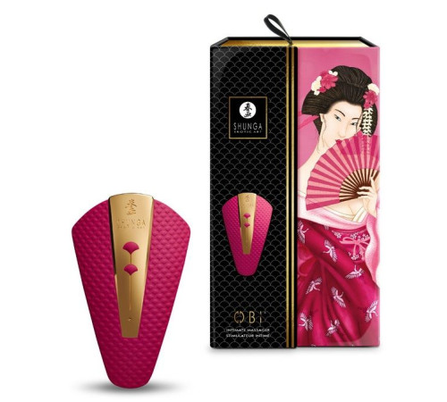 Малиновый клиторальный вибростимулятор OBI