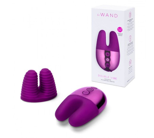 Фиолетовый вибратор с ушками Le Wand Double Vibe