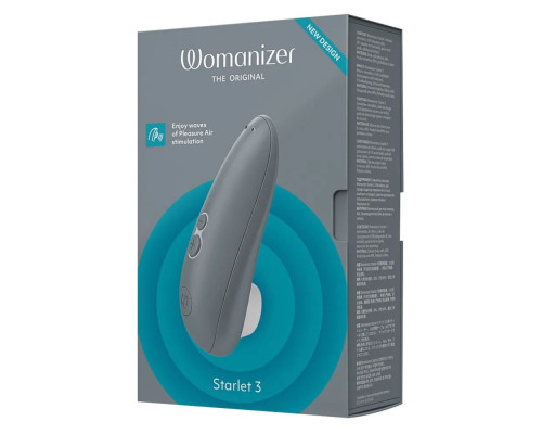 Заказать Серый клиторальный стимулятор Womanizer Starlet 3