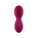 Бордовый вибратор с движущимся шариком Exciterrr