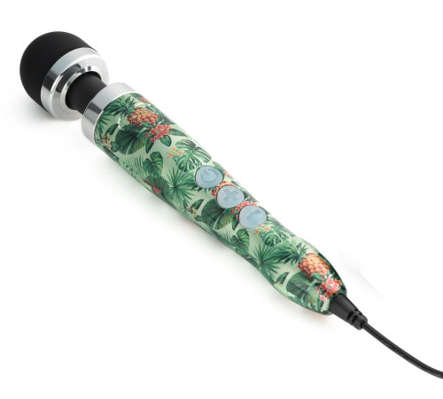 Жезловый вибратор Die Cast 3 с принтом в виде ананасов - 28 см.