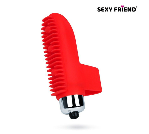 Красная вибронасадка на палец