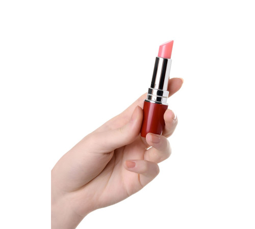 Красный мини-вибратор в форме губной помады Lipstick Vibe