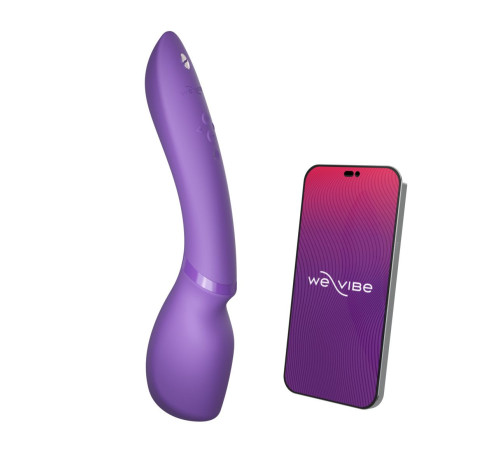 Фиолетовый жезловый вибратор We-Vibe Wand 2 - 27,3 см.