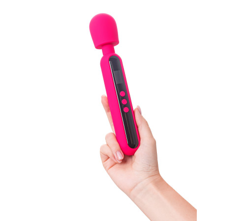Ярко-розовый wand-вибратор Mashr - 23,5 см.
