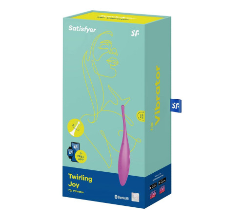 Ярко-розовый точечный стимулятор Twirling Joy