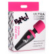 Заказать Розово-черный мини-вибромассажер 10X Vibrating Mini Silicone Wand