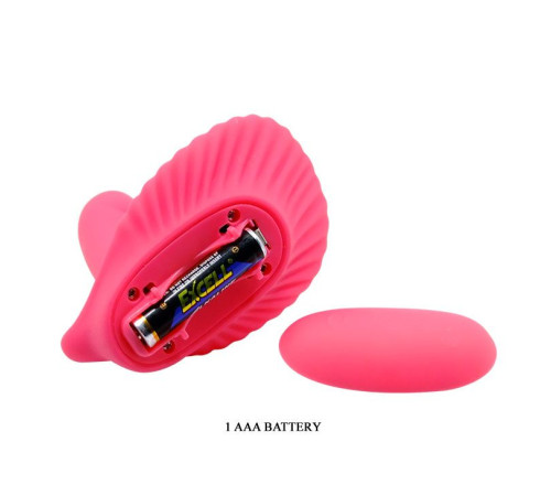 Клиторальный стимулятор с вагинальной пробкой Fancy Clamshell