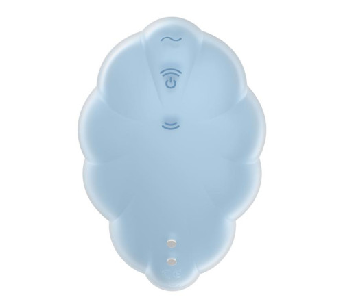 Голубой вакуум-волновой клиторальный вибростимулятор Cloud Dancer