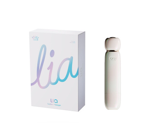 Бежевый вакуумный стимулятор клитора Lia
