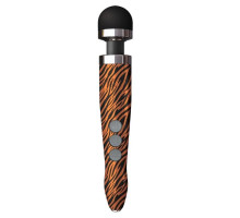 Беспроводной wand-вибратор Doxy Die Cast 3R с тигровым принтом на рукояти - 28 см.