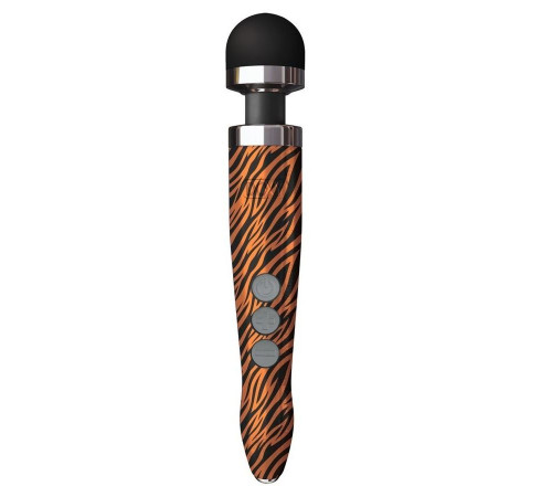 Беспроводной wand-вибратор Doxy Die Cast 3R с тигровым принтом на рукояти - 28 см.