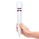 Заказать Белый проводной вибратор Le Wand Petite Vibrating Massager - 25 см.